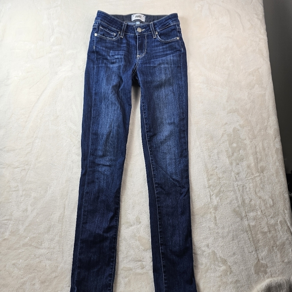 Paige Denim Jeans Skyline Skinny 25 Women’s Dark Wash Made in USA Stretch